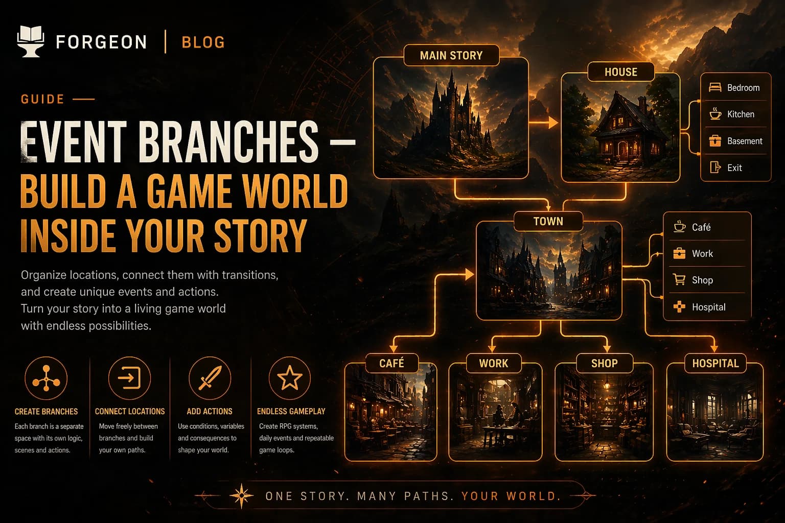 interactive books event branch RPG story game creation visual novel game design