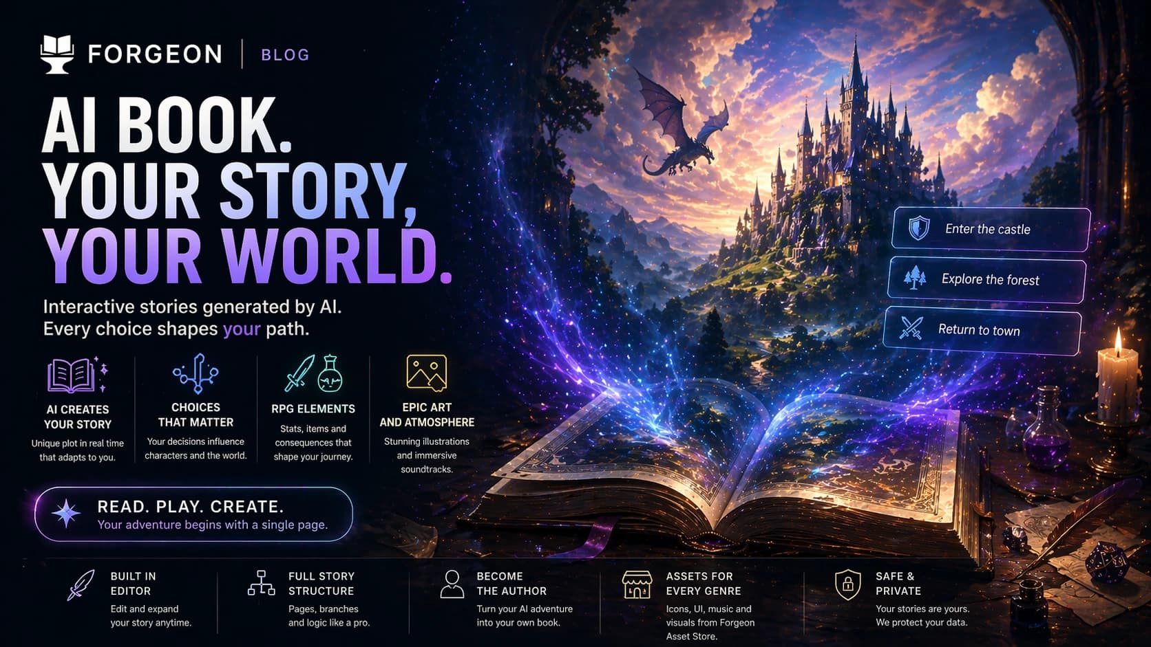 AI Book interactive books plot generation RPG story artificial intelligence